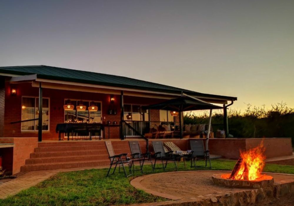 Nare Villa Outside Fire